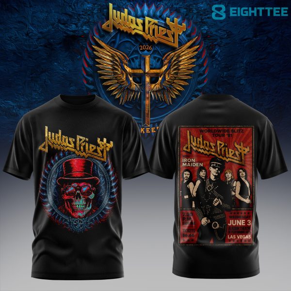 Judas Priest Faithkeepers 2026 Tour Vintage Metal Rock 3D Shirt V2