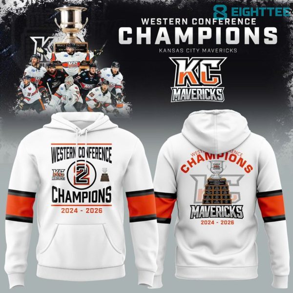 Kansas City Mavericks 2026 ECHL Western Conference Champions Hoodie