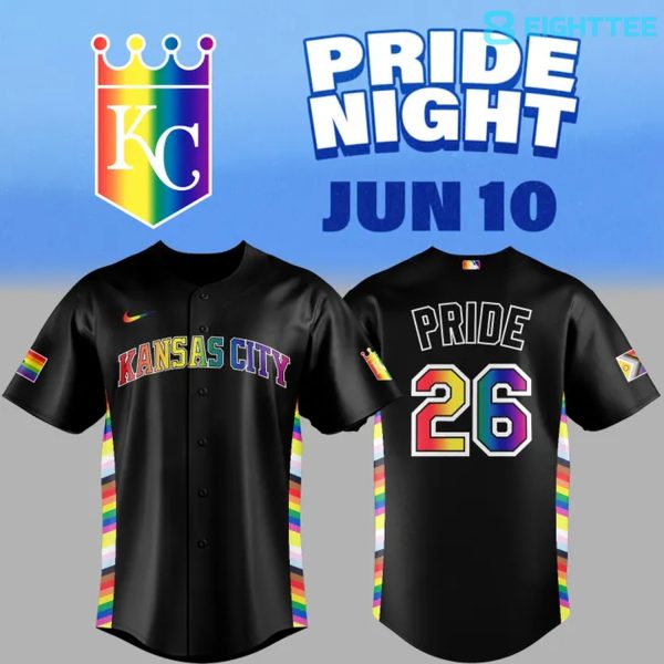Kansas City Royals MLB x Pride Night 2026 Special Baseball Jersey