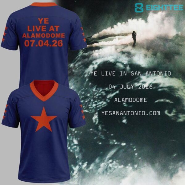 Kanye West San Antonio Tour Limited Edition Orange & Blue Jersey