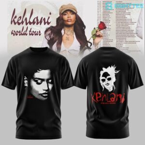 Kehlani World Tour Fan TShirt 2026 Version 2 by Eighttee.com Kehlani World Tour Fan T-Shirt 2026 Version 2