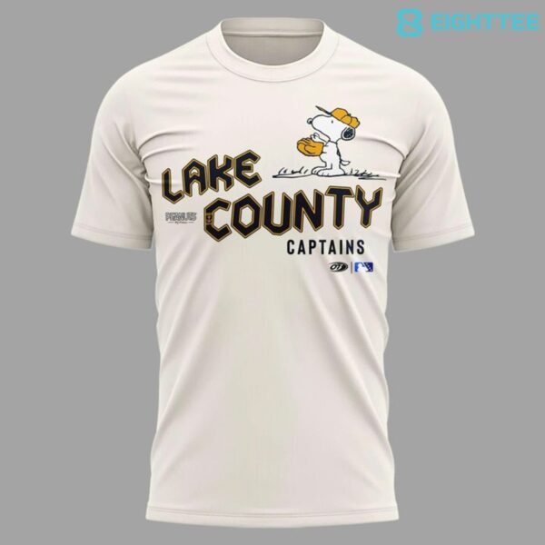 Alternative view of Lake County Captains 2026 Peanuts Limited Edition Cream Shirt