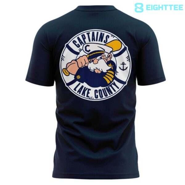 Alternative view of Lake County Captains 2026 Peanuts Limited Edition Navy Shirt