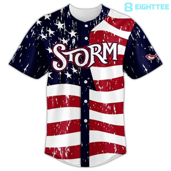 Alternative view of Lake Elsinore Storm x 4th of July 2026 Limited Edition Baseball Jersey