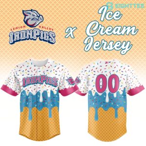 Lehigh Valley IronPigs x Ice Cream Personalized Jersey by Eighttee.com Lehigh Valley IronPigs x Ice Cream Personalized Jersey