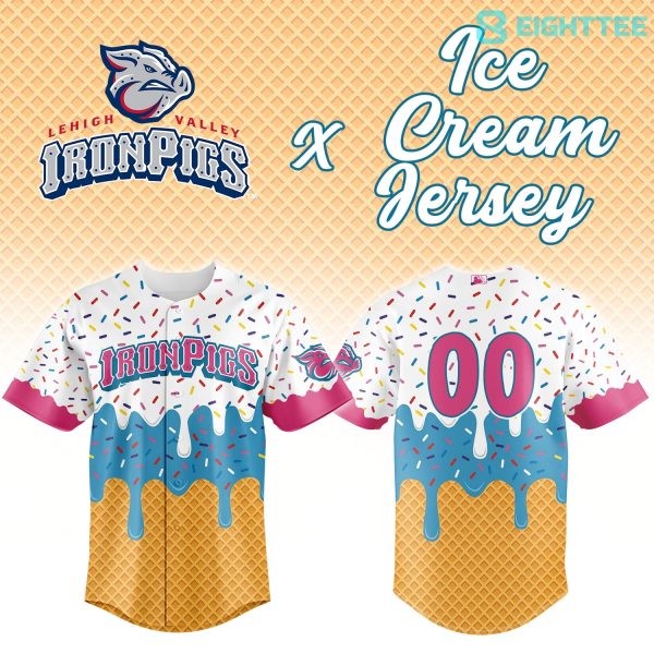Lehigh Valley IronPigs x Ice Cream Personalized Jersey