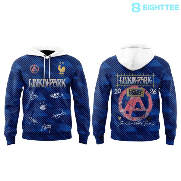 Alternative view of Linkin Park X From Zero World Tour 2026 Vive La France Hoodie