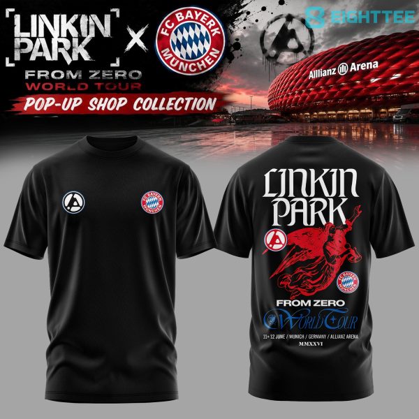 Alternative view of Linkin Park x FC Bayern Munich From Zero World Tour Special Tee