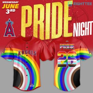 Los Angeles Angels Pride Night Limited Edition Baseball Jersey