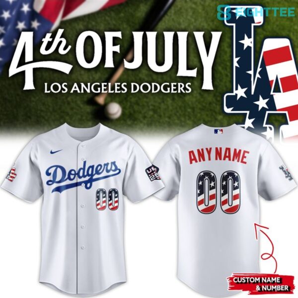 Los Angeles Dodgers USA 250 Fourth of July Special Baseball Jersey