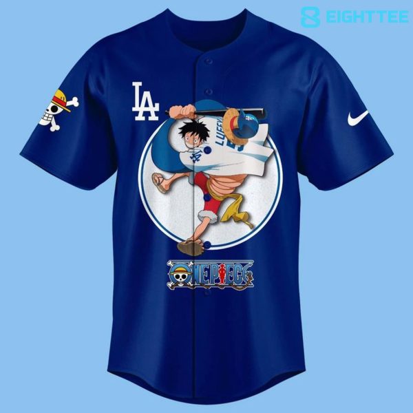 Alternative view of Los Angeles Dodgers x One Piece Night 2026 Baseball Jersey