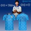 Louis Tomlinson x 28 Clothing Classic Blue Football Polo Jersey
