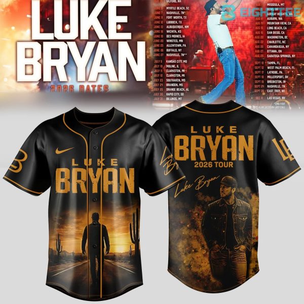 Luke Bryan 2026 Music Tour Jersey Version 3