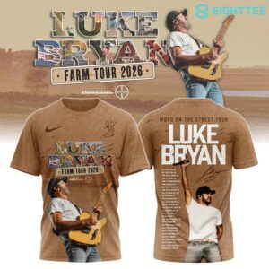 Luke Bryan 2026 Tour Souvenir TShirt Version 2 by Eighttee.com Luke Bryan 2026 Tour Souvenir T-Shirt Version 2