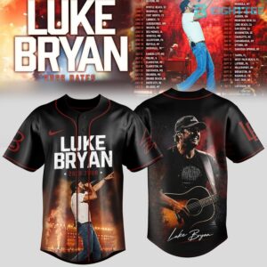 Luke Bryan Signature Tour Baseball Jersey V2 by Eighttee.com Luke Bryan Signature Tour Baseball Jersey V2