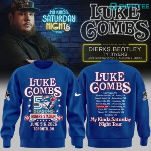 Luke Combs x Toronto Blue Jays 50th Anniversary - My Kinda Saturday Night Tour 2026 Sweatshirt