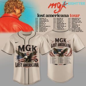 MGK 2026 Americana Tour Collector Jersey V1 by Eighttee.com MGK 2026 Americana Tour Collector Jersey V1