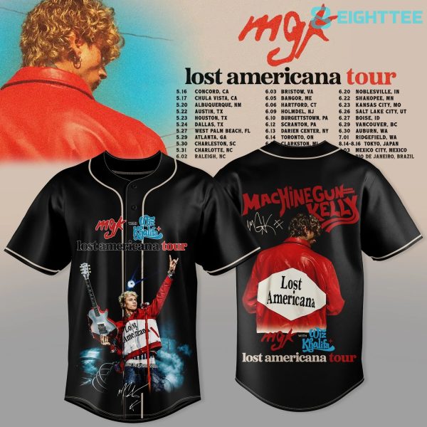 MGK Lost Americana 2026 Tour Baseball Jersey V3