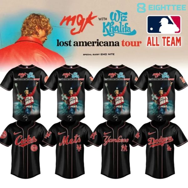 MLB Teams x MGK Lost Americana Tour 2026 Special Jersey Collection