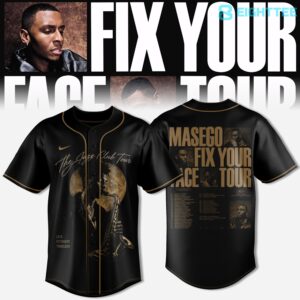 Masego Fix Your Face Tour 2026 Special Baseball Jersey by Eighttee.com Masego Fix Your Face Tour 2026 Special Baseball Jersey