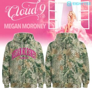 Megan Moroney The CLOUD 9 Tour Camo Hoodie by Eighttee.com Megan Moroney The CLOUD 9 Tour Camo Hoodie