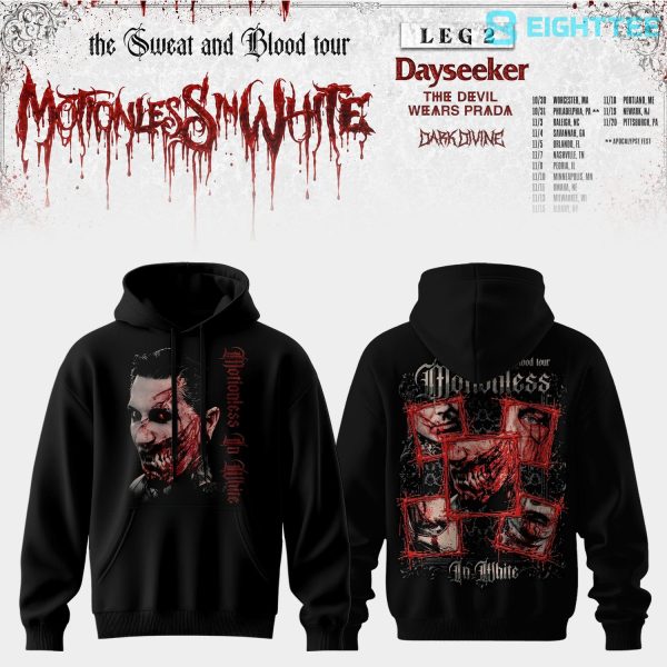 Motionless In White Leg 2 of The Sweat And Blood Tour 2026 Special Hoodie