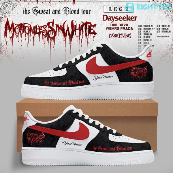 Motionless In White The Sweat And Blood Tour 2026 Custom AF1 Shoes
