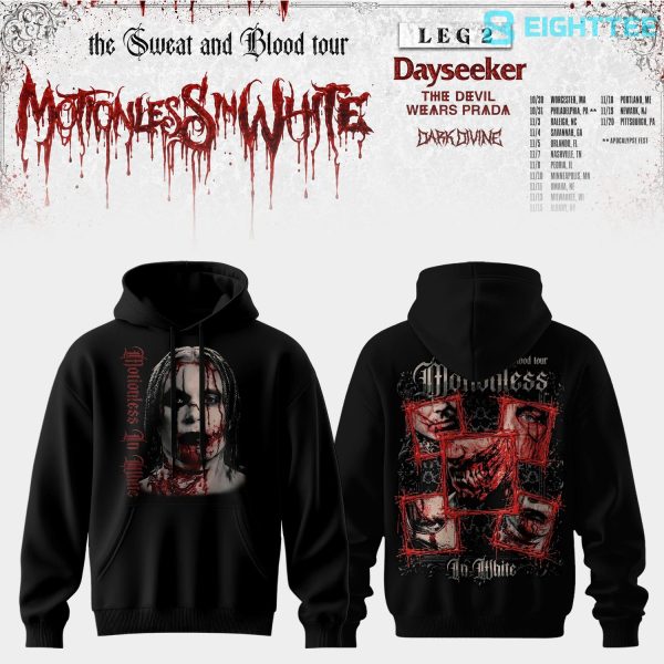Motionless In White The Sweat And Blood Tour 2026 Hoodie