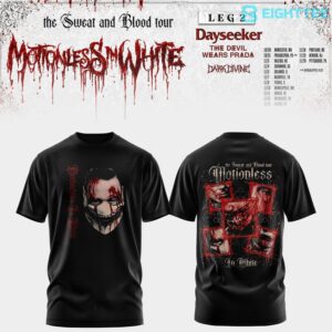 Motionless In White The Sweat And Blood Tour 2026 Tee by Eighttee.com Motionless In White The Sweat And Blood Tour 2026 Tee