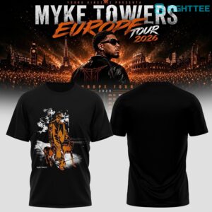 Myke Towers Noir PortAWit TShirt by Eighttee.com Myke Towers Noir PortAWit T-Shirt