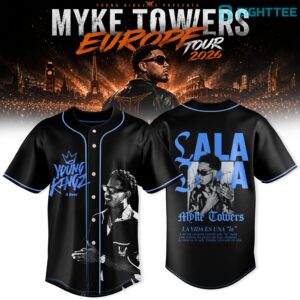 Myke Towers Young Kingz World Tour Special Jersey by Eighttee.com Myke Towers Young Kingz World Tour Special Jersey
