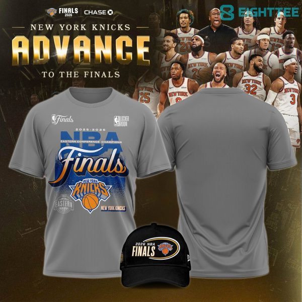 New York Knicks 2026 Advance To The Finals Basketball Tee