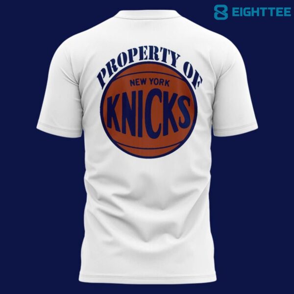 Alternative view of New York Knicks White "And By The Way The Knicks Won!" T-Shirt