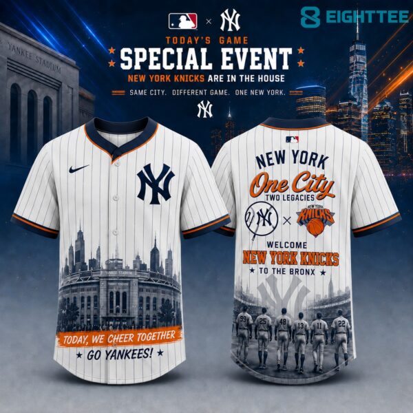 New York Knicks X New York Yankees Forever Welcome Champions Jersey