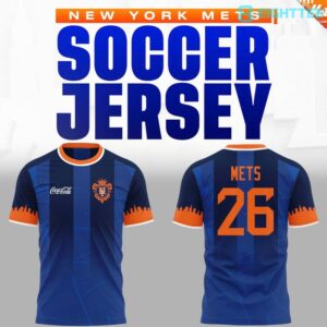 New York Mets New 2026 Limited Edition Soccer Jersey by Eighttee.com New York Mets New 2026 Limited Edition Soccer Jersey