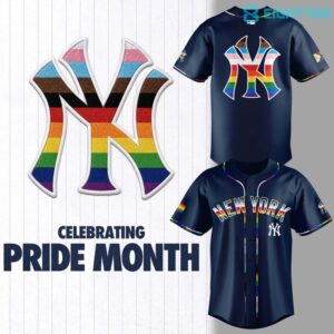 New York Yankees Pride Night Custom Baseball Jersey by Eighttee.com New York Yankees Pride Night Custom Baseball Jersey