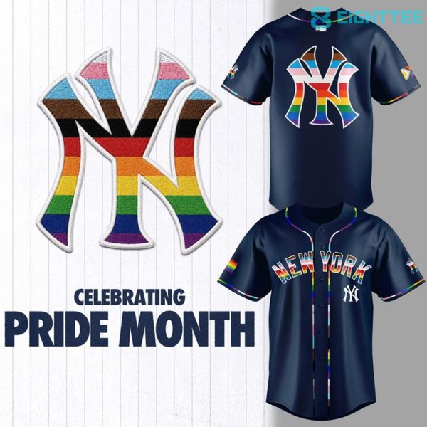 New York Yankees Pride Night Custom Baseball Jersey