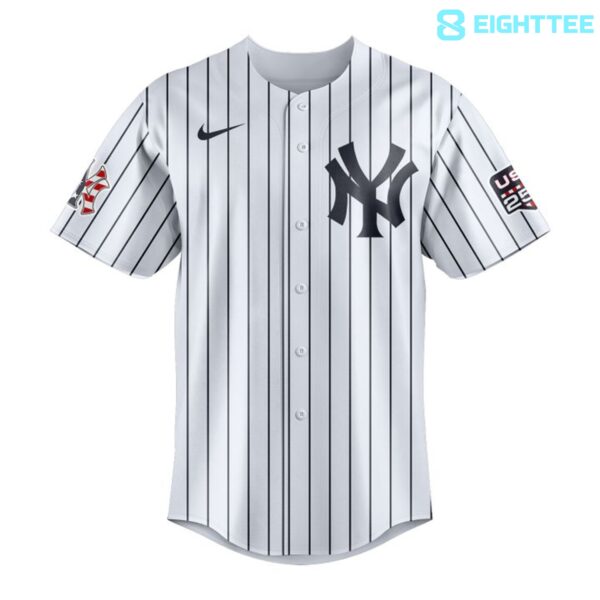 Alternative view of New York Yankees USA 250 Fourth of July Home Stadium Baseball Jersey