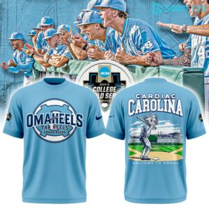 North Carolina Tar Heels Baseball Cardiac Carolina Welcome To Omaha Mascot Shirt