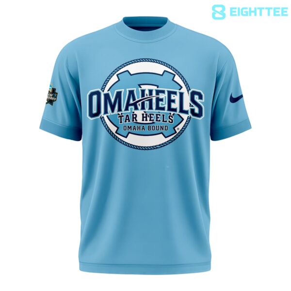 Alternative view of North Carolina Tar Heels Baseball Cardiac Carolina Welcome To Omaha Mascot Shirt
