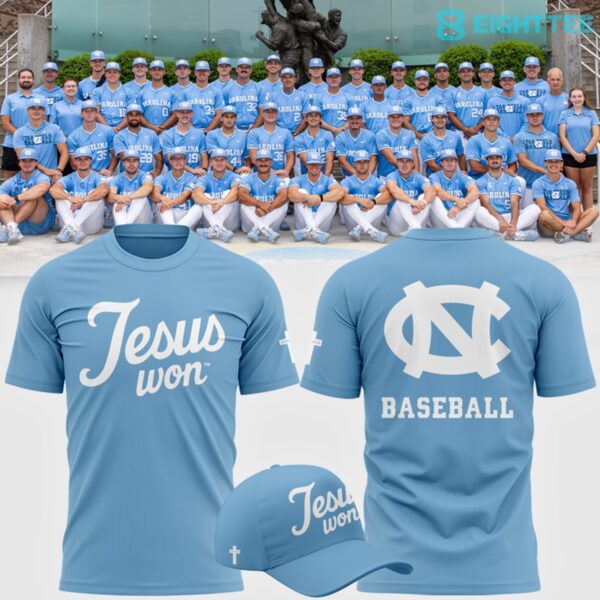 North Carolina Tar Heels JESUS WON 2026 Special Blue Shirt