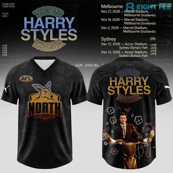 North Melbourne Football Club x Harry Styles Together Together Tour 2026 Football Jersey