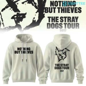 Nothing but Thieves Stray Dogs Sketch White Tour 2026 Special Hoodie