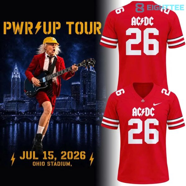 Ohio State Buckeyes AC/DC 2026 Tour Limited Edition Football Jersey