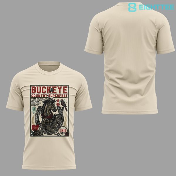 Ohio State Buckeyes Country Superfest 2026 Limited Edition 2D Shirt
