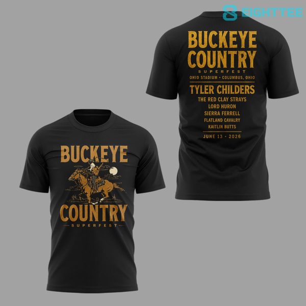 Ohio State Buckeyes Country Superfest 2026 Vintage Limited Edition 3D Shirt