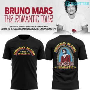 Ohio State Buckeyes x Bruno Mars The Romantic Tour 2026 3D Shirt