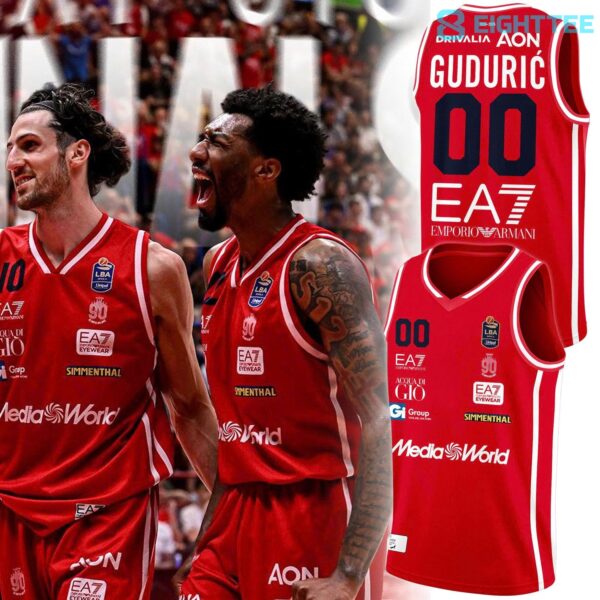 Olimpia Milano 2026 Red Basketball Jersey