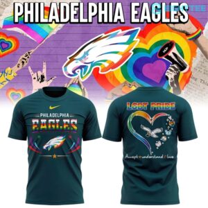 Philadelphia Eagles x LGBT Pride Month 2026 Accept Understand Love T-shirt