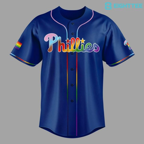 Alternative view of Philadelphia Phillies MLB x Pride Night 2026 Special Baseball Jersey